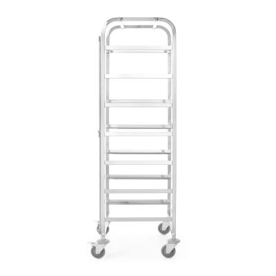 Vozík pro přepravu košů do myčky – 7 x 500x500 mm, HENDI, 615x560x(H)1710mm | 810583
